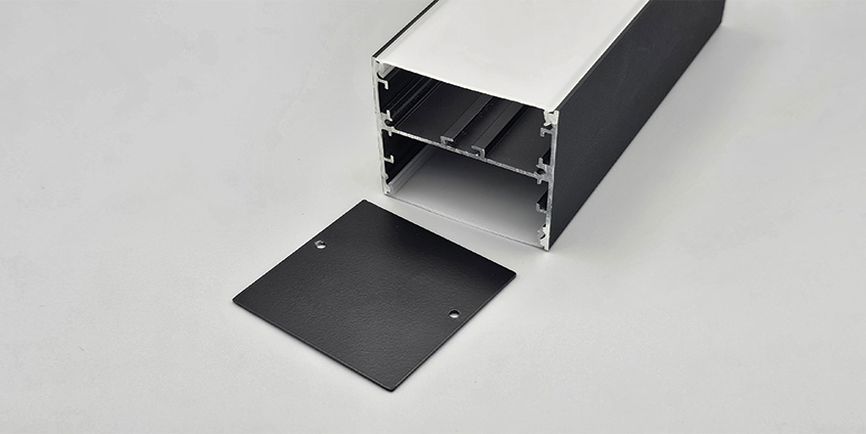 نور خطی 2 طرفه 58 میل مشکی ( دیفیوزر 2 طرف )