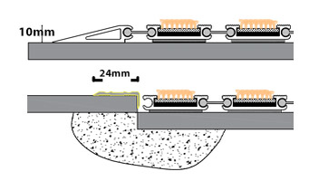 پادری آلومینیومی یک سانتی_ کد: 100