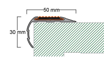 ترمز پله پله آلومینیومی تک کد:T1